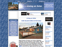 Tablet Screenshot of livingonsolar.com